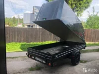 Прицеп с пластиковой крышкой МЗСА