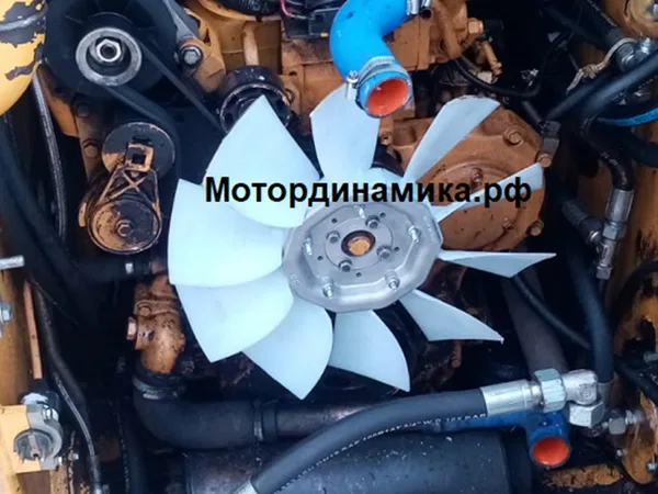 Крыльчатка вентилятора для мини-погрузчика ANT-1000.01 с двигателем John Deere 4045DF270, диаметр 460 мм, нагнетающего типа, арт. 103205