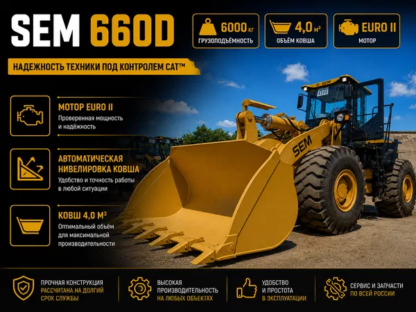 Фронтальный погрузчик SEM 660D