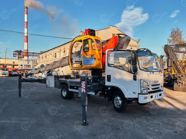 Автовышка VIGRUS GKS33 на шасси ISUZU 4Х2 дв 96kw высота подъёма 33м