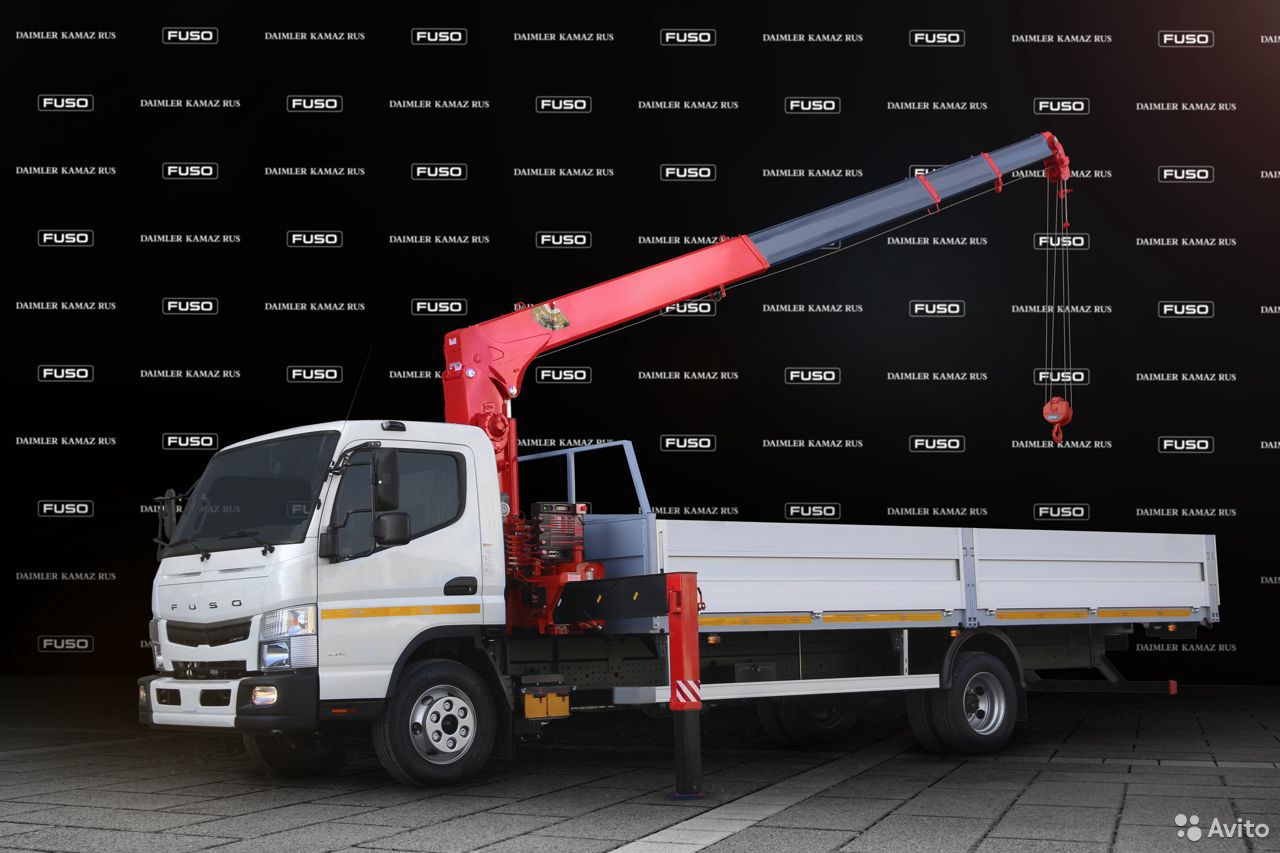 Бортовой грузовик с КМУ Fuso Canter TF c КМУ Unic